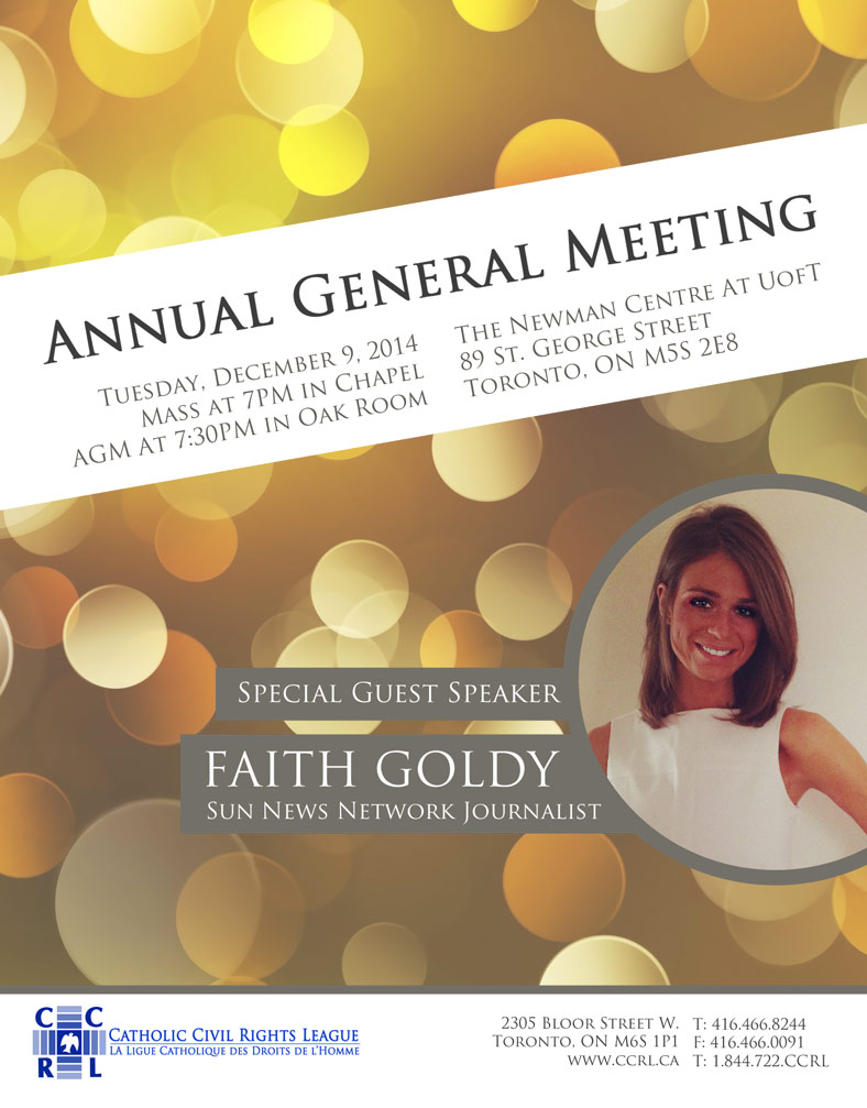 CCRL AGM 2014 Faith Goldy