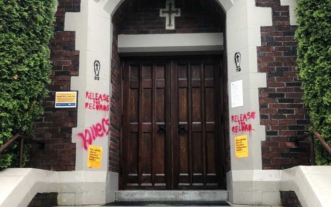 St. Augustine Catholic Church Hit with Graffiti in Vancouver, British Columbia