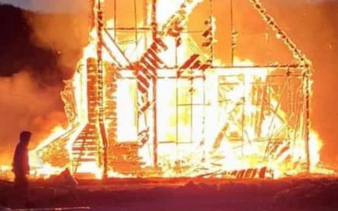 Our Lady of Mercy Burnt Down in Kehewin Cree Nation, Alberta
