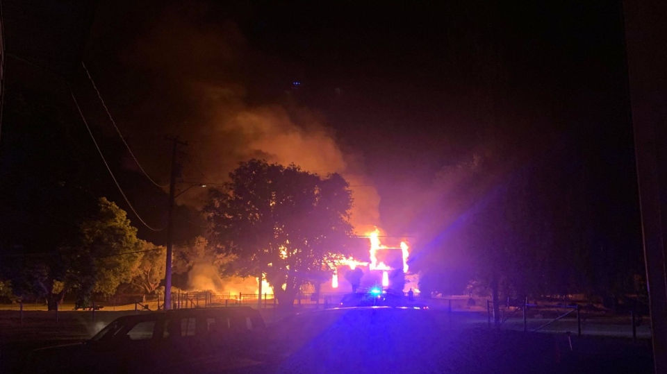 Siksika First Nation Catholic Church Burned Down in East Calgary, Alberta