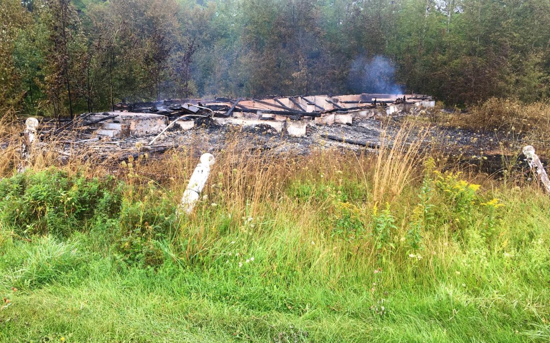 Former St. Bernadette Catholic Church Burnt to the Ground in Brockton, Prince Edward Island