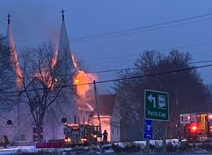 St. Timothee Catholic Church Arson in Shemogue, New Brunswick