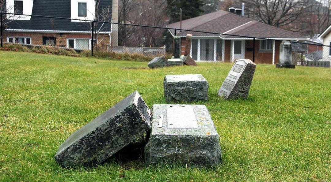 Three Dozen Headstones Damaged at St. Patrick’s Roman Catholic Cemetery in Cambridge, Ontario
